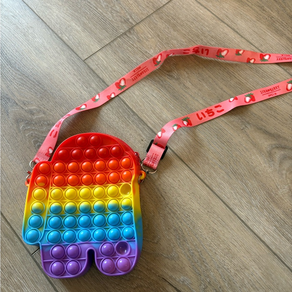 Rainbow Pop It Shoulder Bag for Kids